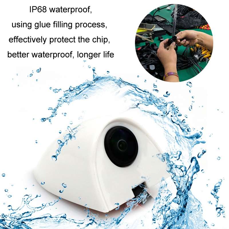 Punch-Free Car Imaging Side View Blind Spot Car Universal Night Vision Camera, Specifications: AHD10