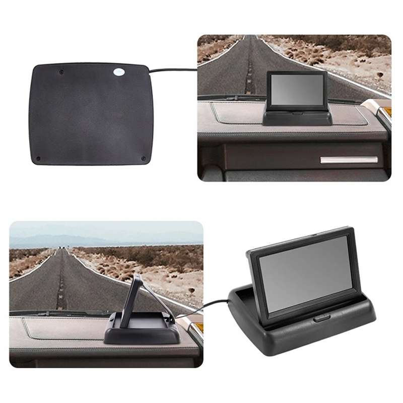 4.3 Inch Display Night Vision Waterproof Reversing Camera +7 Meter Extension Cable, Color: Detachabl