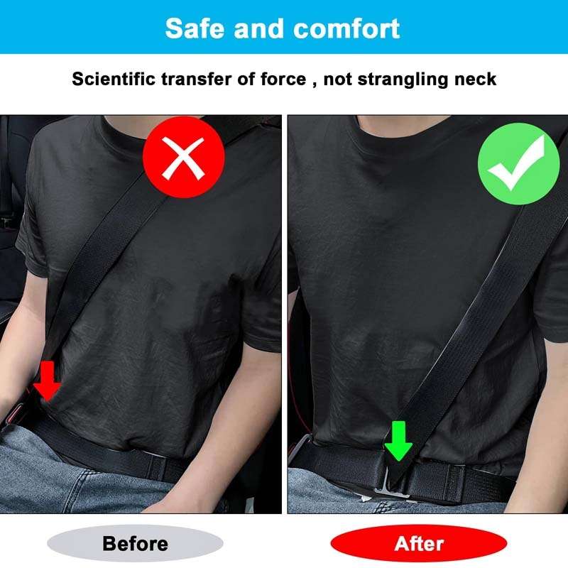 Child Car Seat Belt Adjustment Buckle Fixed Limiter(Iron Gray)