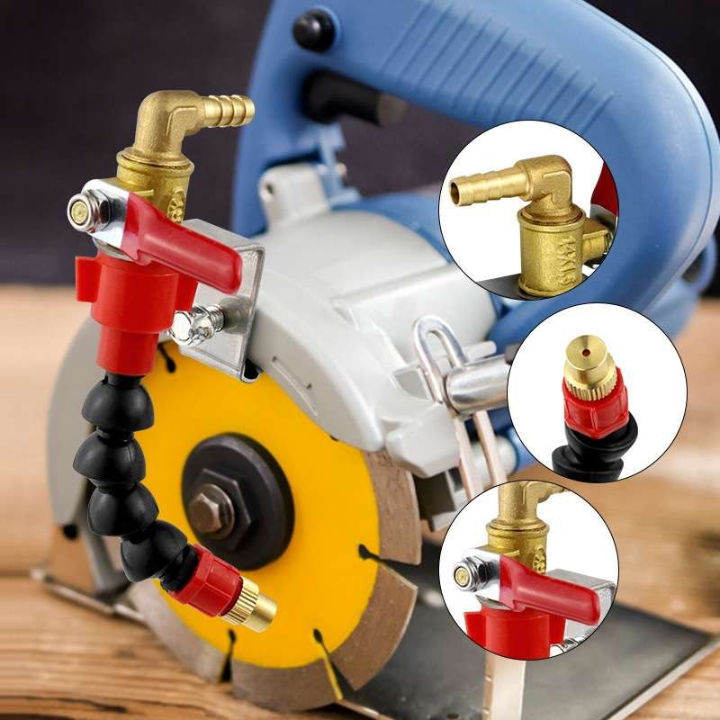 Angle Grinder Marble Cutting Machine Water Filling / Spraying Device Cooling Dusting Dust Spray Nozz