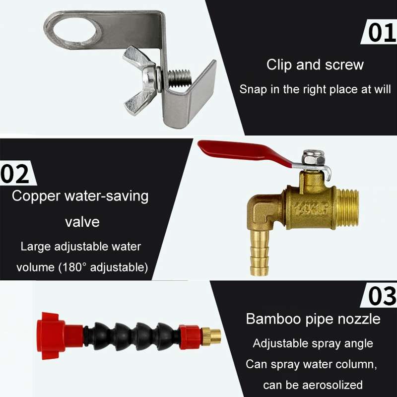 Angle Grinder Marble Cutting Machine Water Filling / Spraying Device Cooling Dusting Dust Spray Nozz