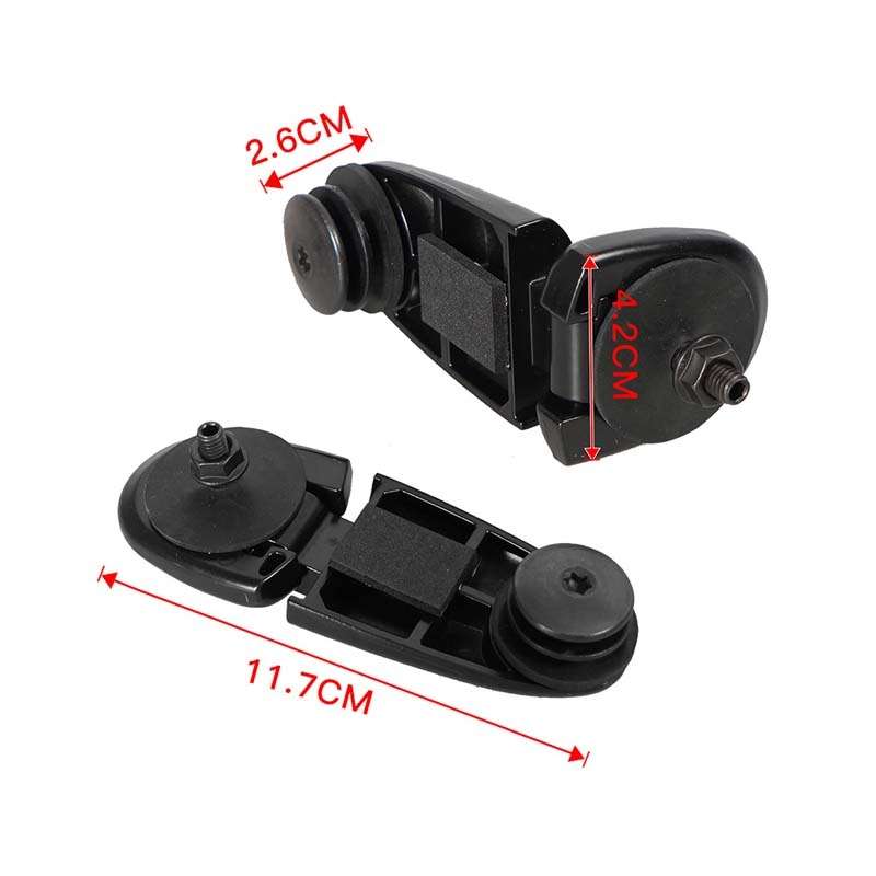 1pair Vehicle Door Handle Hinges For Ford Explorer 1998-2001, Size: 926-132(Black)