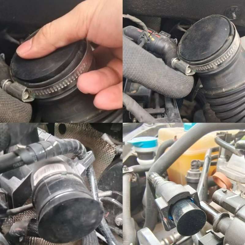 8pcs /Set Car Exhaust Pipe Leak Detection Plugs