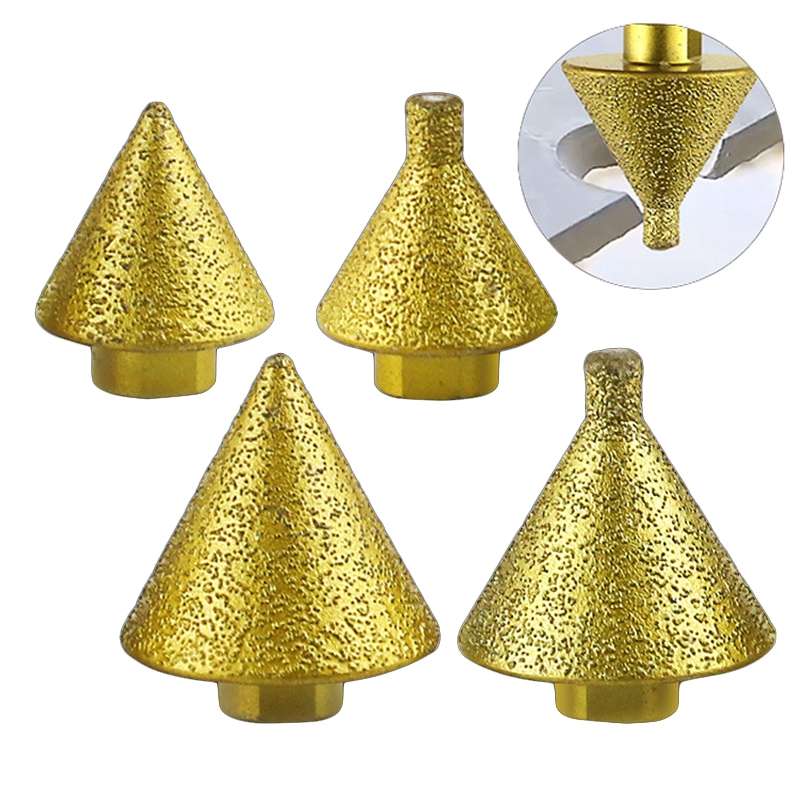 Diamond Chamfering Machine Conical Grinding Bit Tile Marble Quartz Drilling Hole Reamer Angle Grinde