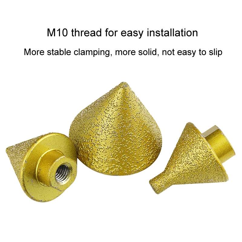 Diamond Chamfering Machine Conical Grinding Bit Tile Marble Quartz Drilling Hole Reamer Angle Grinde