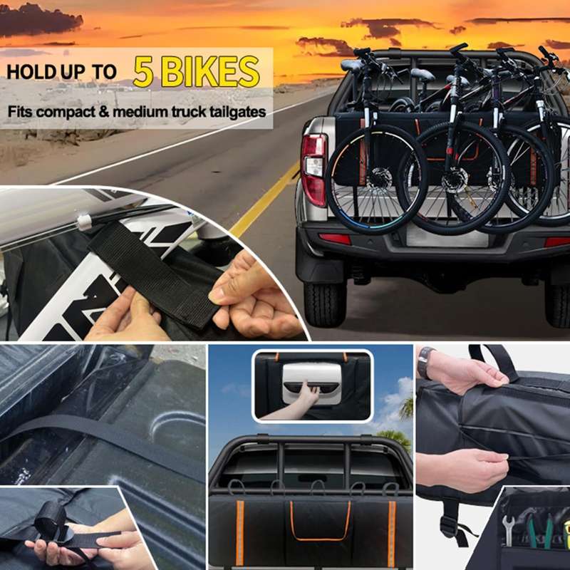 Pickup Truck Tailgate Bicycle Protection Cushion, Color: 01 Black