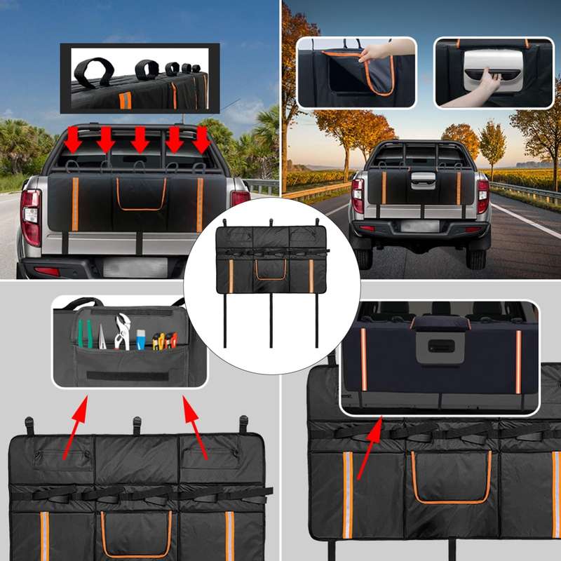 Pickup Truck Tailgate Bicycle Protection Cushion, Color: 01 Black
