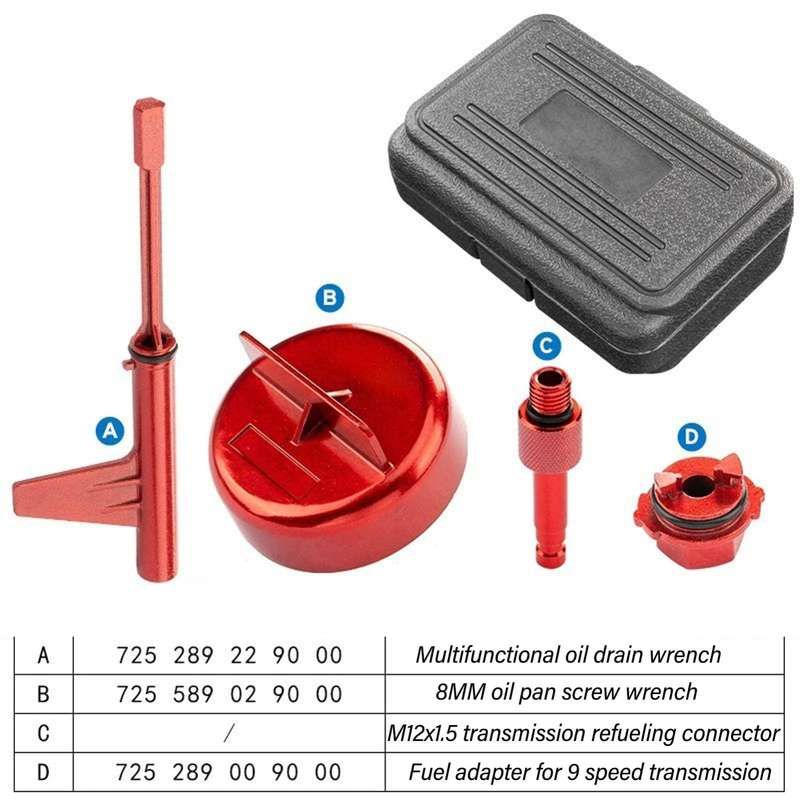 9-speed Oil Level Check Adjustment Gearbox Oil Change Tool(4pcs /Set)