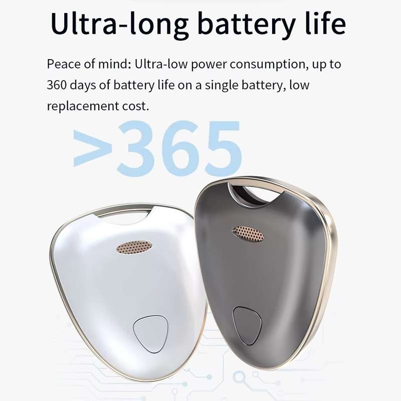 Smart Tracker Tag Anti-Lost Key Finder Works With Find My App(Silver)