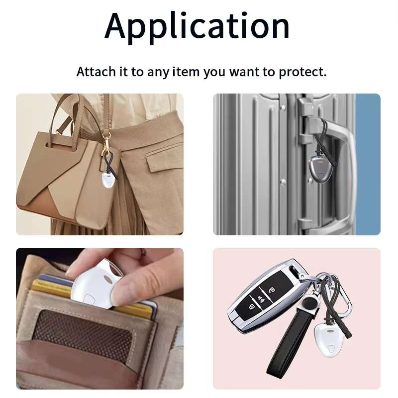 Smart Tracker Tag Anti-Lost Key Finder Works With Find My App(Silver)