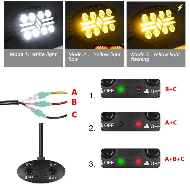 5.5 Inch Elliptical Hybrid Car Work Light(X15)
