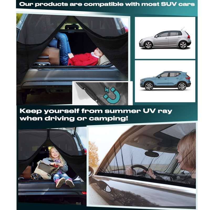 Car Rear Trunk Ventilation Shade Anti-mosquito Screen Cover, Size: L(Set)