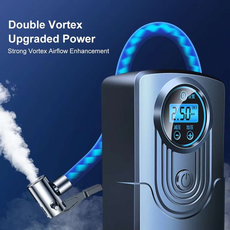 Car Portable Mini Digital Display High Power Multifunctional Inflatable Pump, Model: Wireless