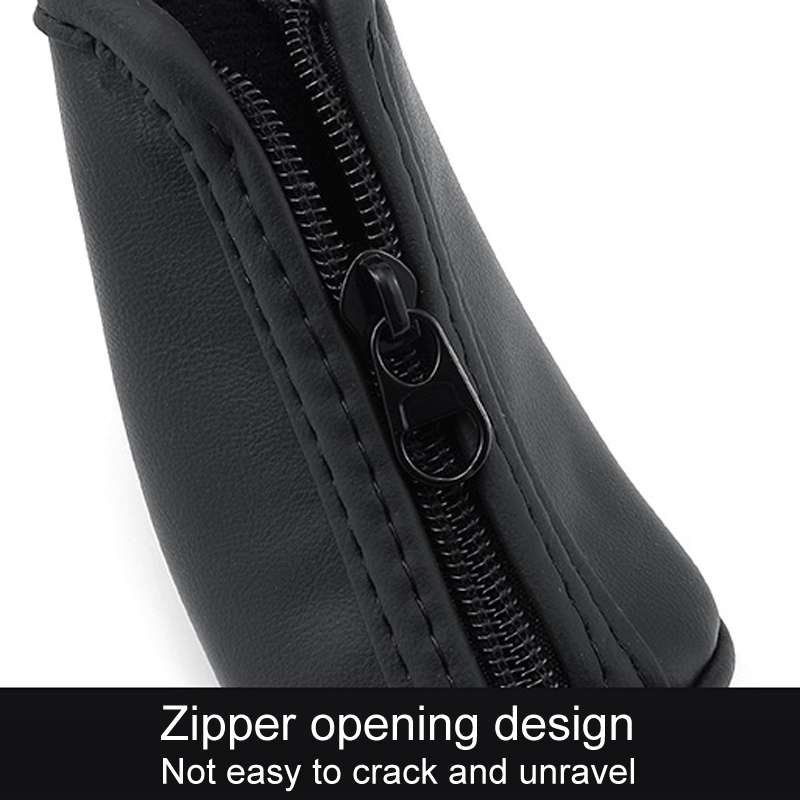 Car Universal Leather Gear Sleeve Breathable Gearshift Cover, Style: T Type Yellow