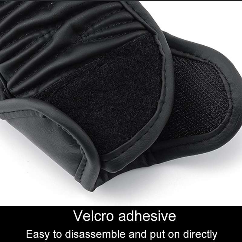 Car Universal Leather Gear Sleeve Breathable Gearshift Cover, Style: T Type Yellow