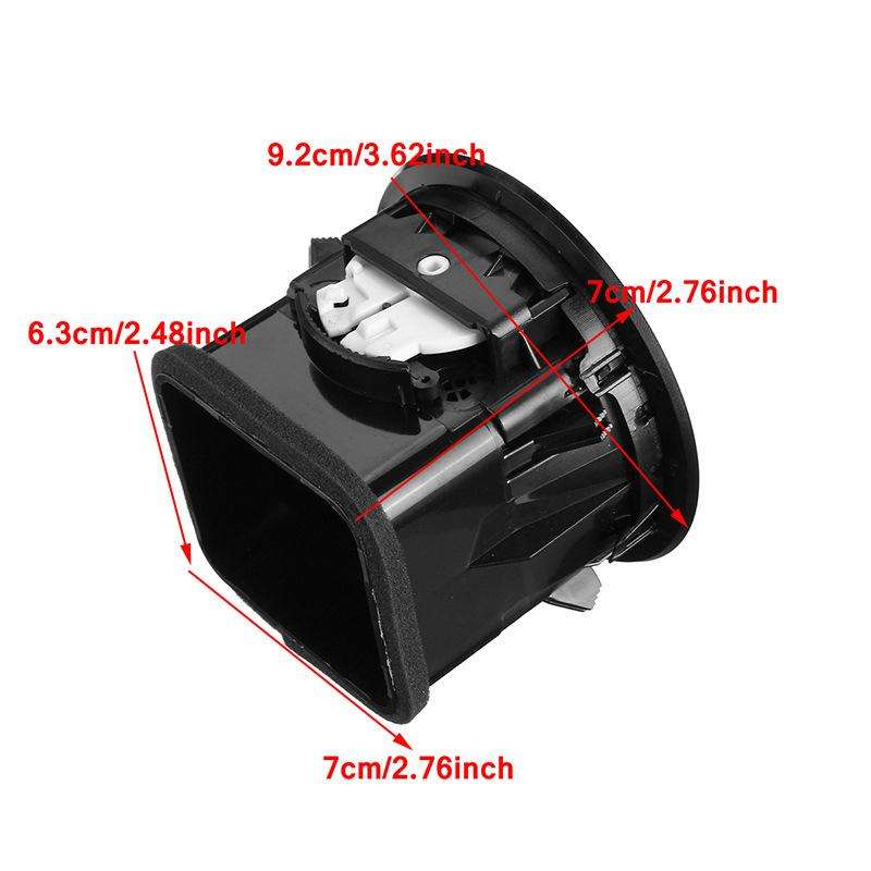 For Vauxhall Adam / Corsa D Car Air Conditioning Vents(Black)