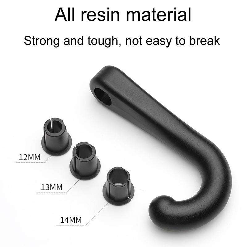 1pair Car Rear Seat Concealed Hook(Black)