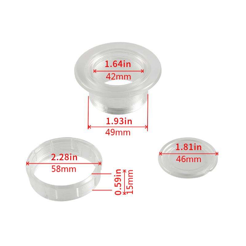 1.63 Inch RV Sunshade Eyelet Plug Cap(Transparent)