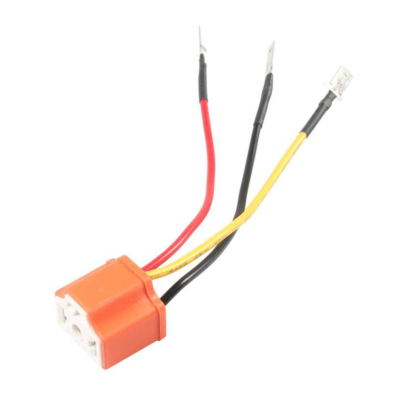 4pcs /Set Car Headlight Cable H4 Three-Plug Base Modification