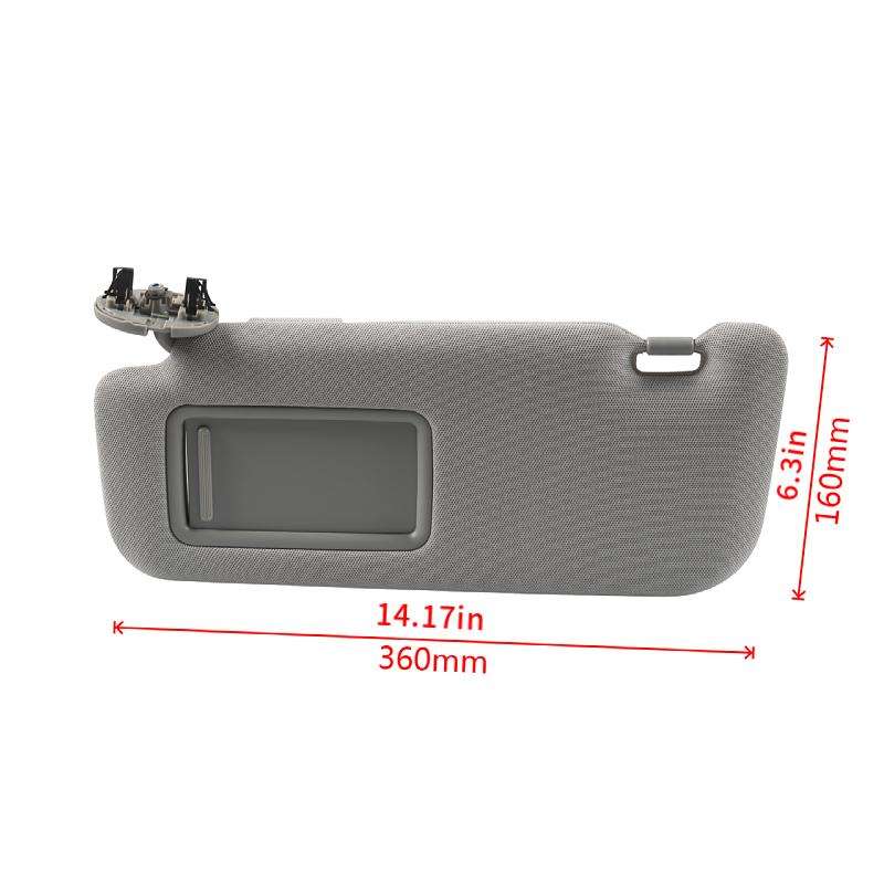For Toyota Corolla 74320-02711-E0 Car Left Sun Visor(Gray)