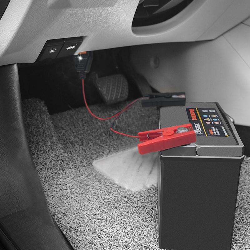 AERMOTOR Car ECU OBD2 Connector Battery Charging Clip Emergency Power Off Protector(Red Black)