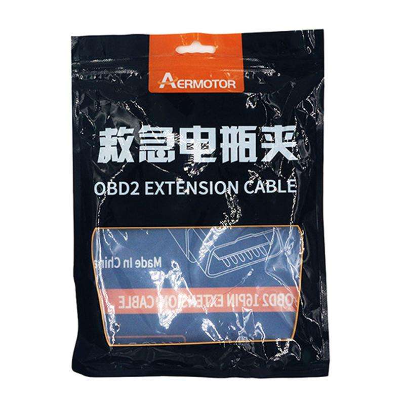 AERMOTOR Car ECU OBD2 Connector Battery Charging Clip Emergency Power Off Protector(Red Black)