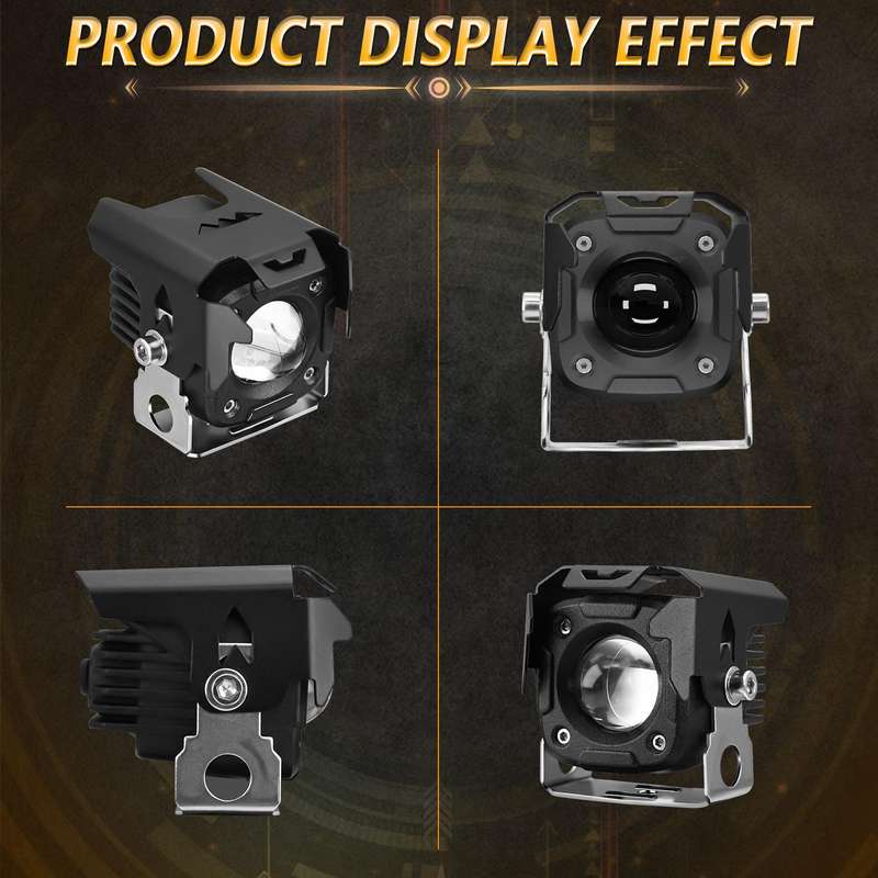 Motorcycle Spotlight Strobe 6 Modes With Control Cable Set(SK1 POR)