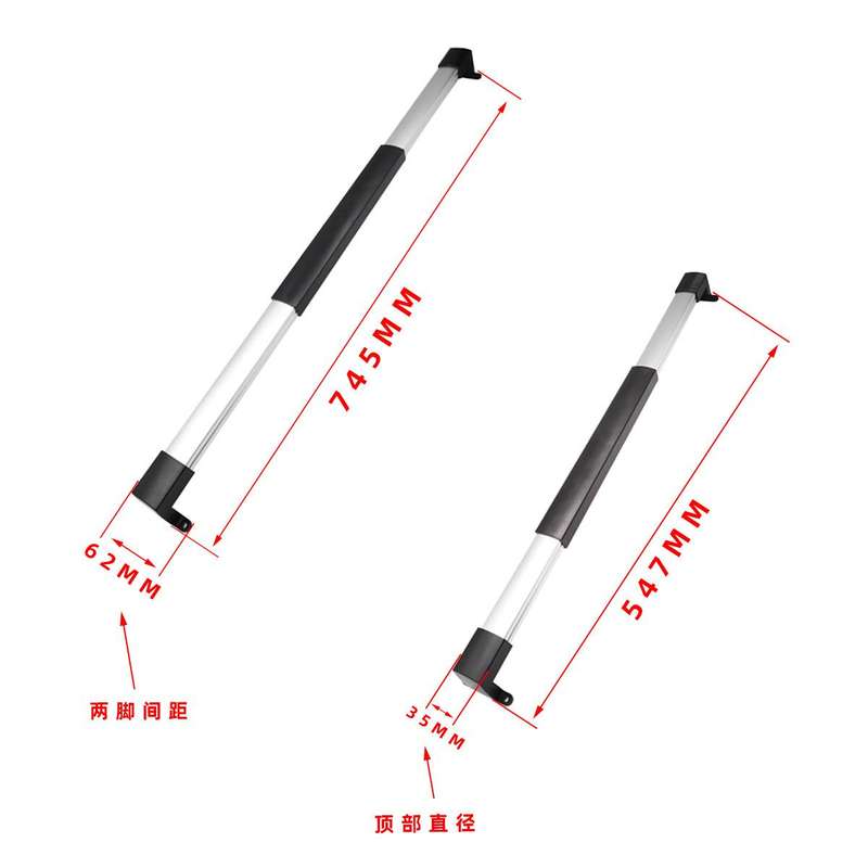 RV Screen Three-section Split Telescopic Rod L-shaped Replacement Handle, Specifications: Right Hand