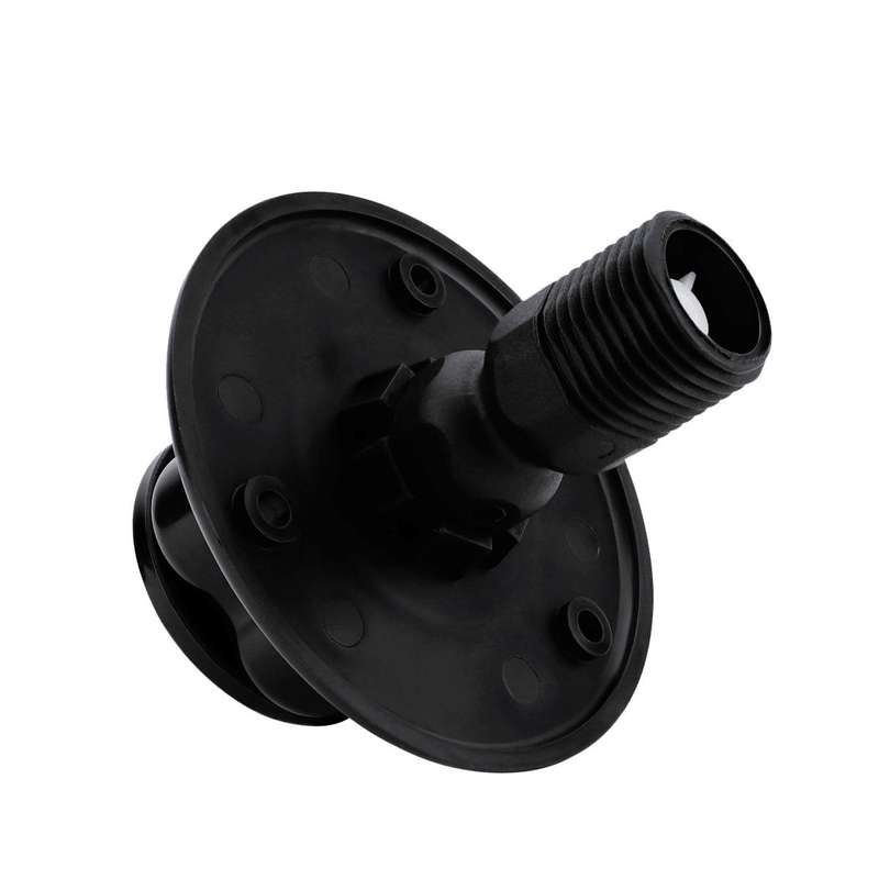 RV Ship Flange Threaded Leak-proof Water Inlet Connector Check Valve, Specifications: Black 2