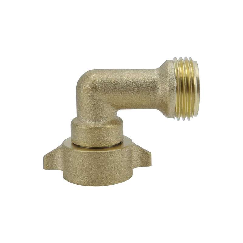 RV Ship Flange Threaded Leak-proof Water Inlet Connector Check Valve, Specifications: Black 3