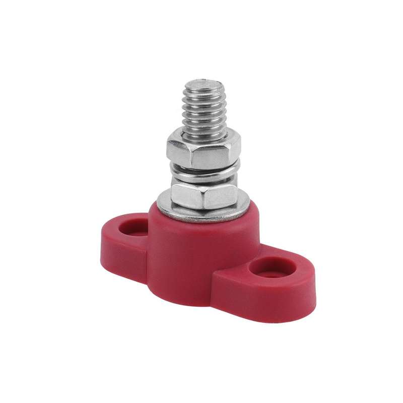 12V RV Yacht M10 Single Pole Battery Terminal, Color: Red