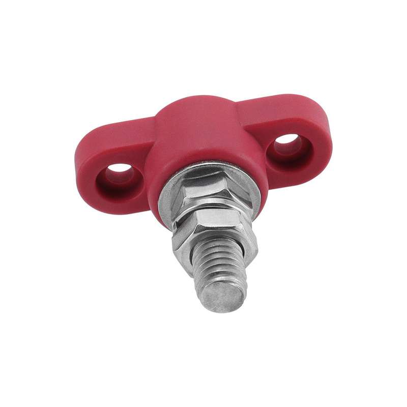 12V RV Yacht M10 Single Pole Battery Terminal, Color: Red