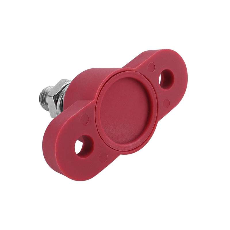12V RV Yacht M10 Single Pole Battery Terminal, Color: Red