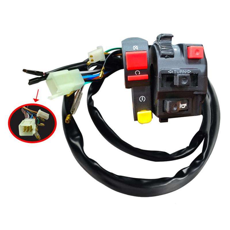 BZKG-ATV Off-Road Motorcycle Modified Accessories Handlebar Combination Switch(Black)
