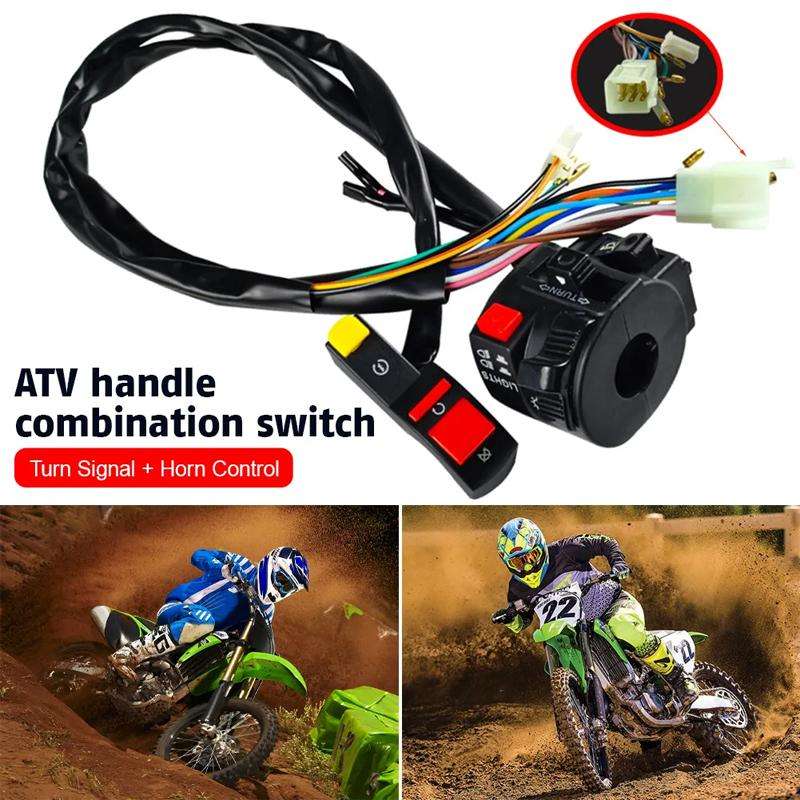 BZKG-ATV Off-Road Motorcycle Modified Accessories Handlebar Combination Switch(Black)