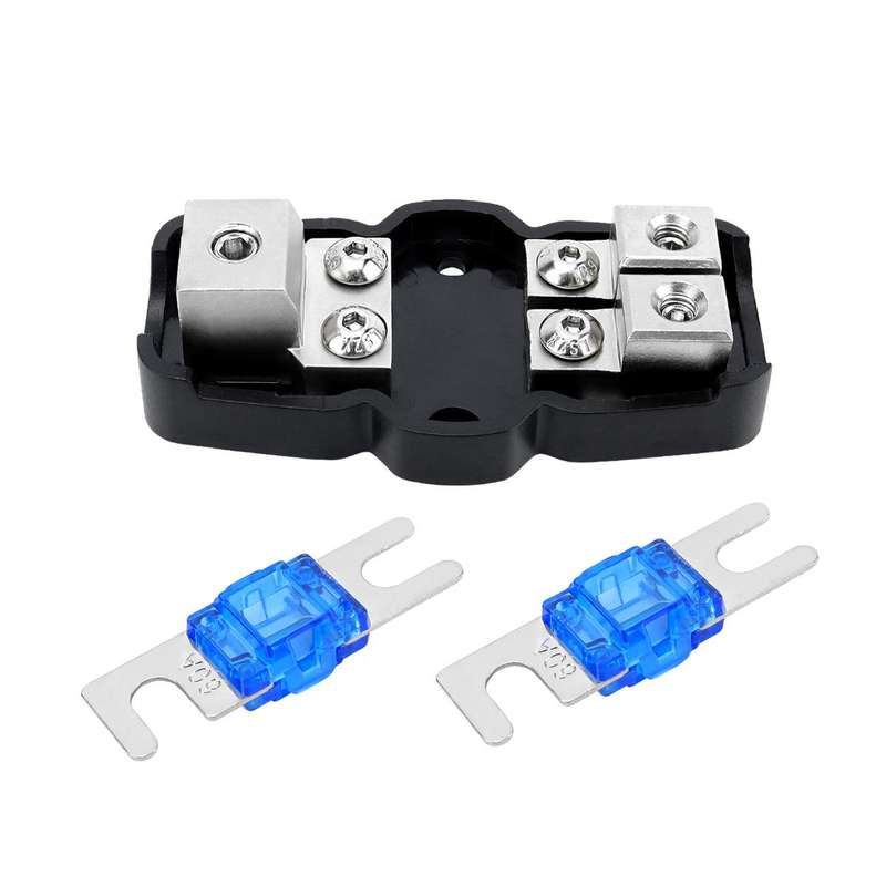1 Out 2 Ways Car Audio Power Fuse Holder Car Fuse Distribution Block, Specifications: CP-5175 With A
