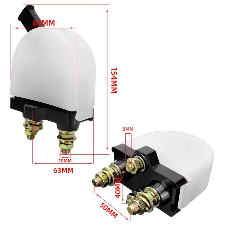 RV Yacht E-108 Battery High Current Power Off Main Switch(White)