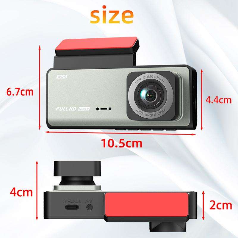 G71 HD 1080P Three-Lens 2.0-Inch Infrared Night Vision Driving Recorder, Spec: No WIFI