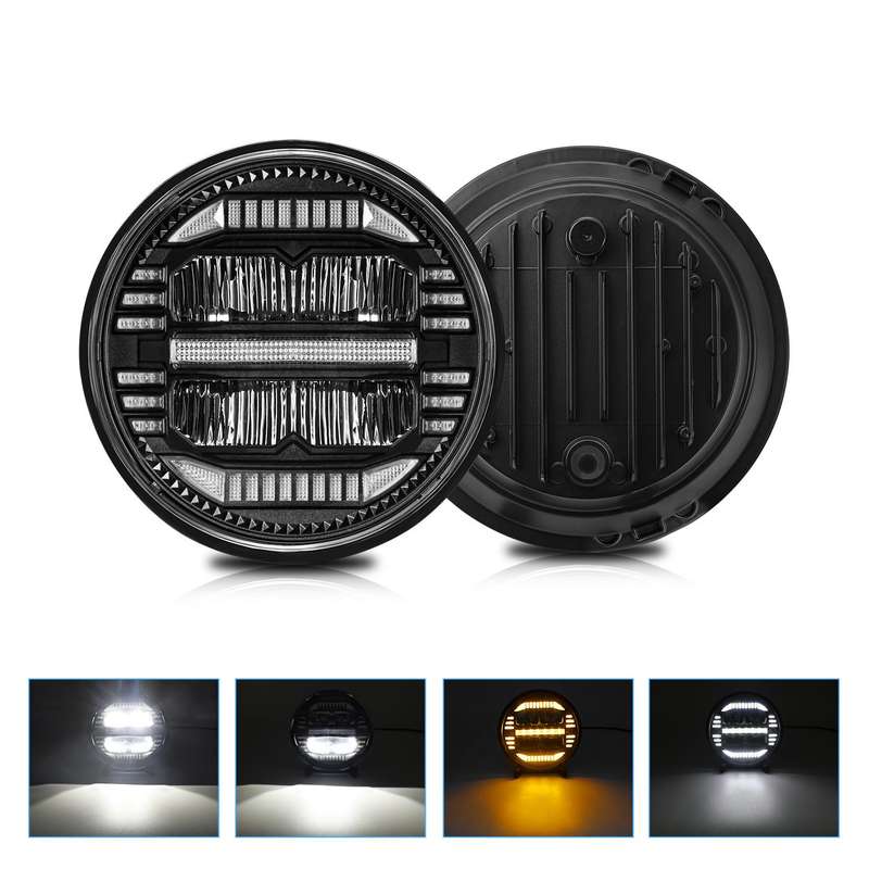 7-inch Round Refraction LED Round Headlight For Wrangler(H4)