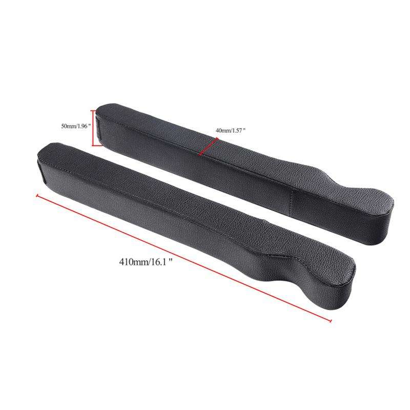 4156 1pair Car Seat Gap Plugs Leakproof Strips Vehicle Interior Supplies Seat Side Seam Strips(Red)