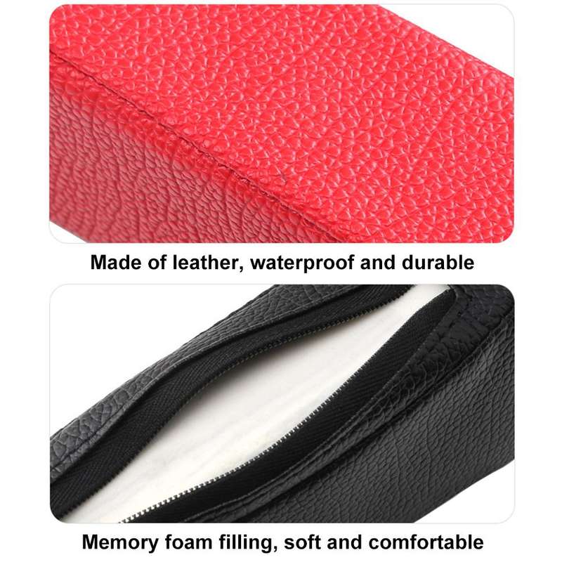 4156 1pair Car Seat Gap Plugs Leakproof Strips Vehicle Interior Supplies Seat Side Seam Strips(Red)