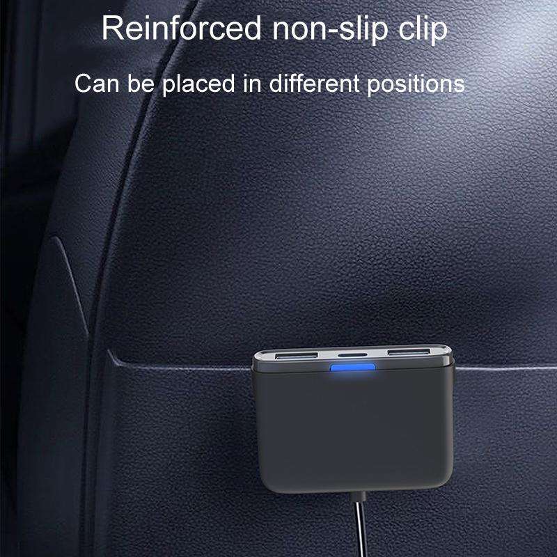 GE01 Powerful Output Colorful Ambient Lights Car Quick Charger