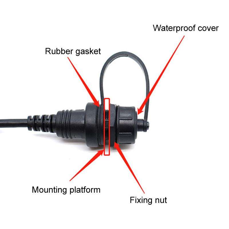 Type-C 3.0 0.3m Male To Female Extension Cable Car Waterproof Wire