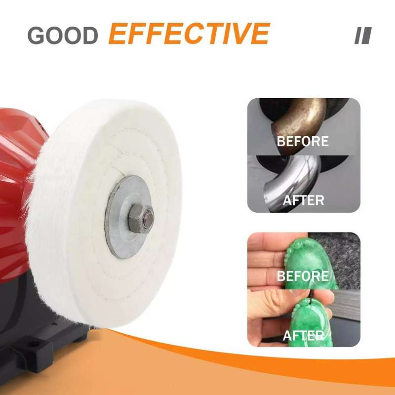 Angle Grinder Flat Polishing Cotton Cloth Wheel, Size: 6 Inch 50 Layers