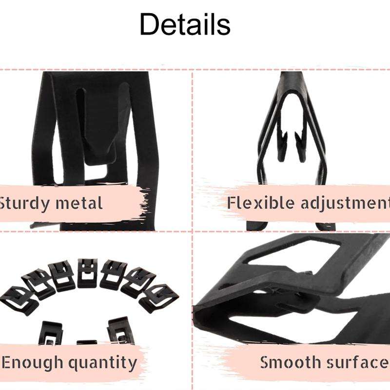 10pcs / Pack Universal For Car Dashboard Decorative Metal Clips