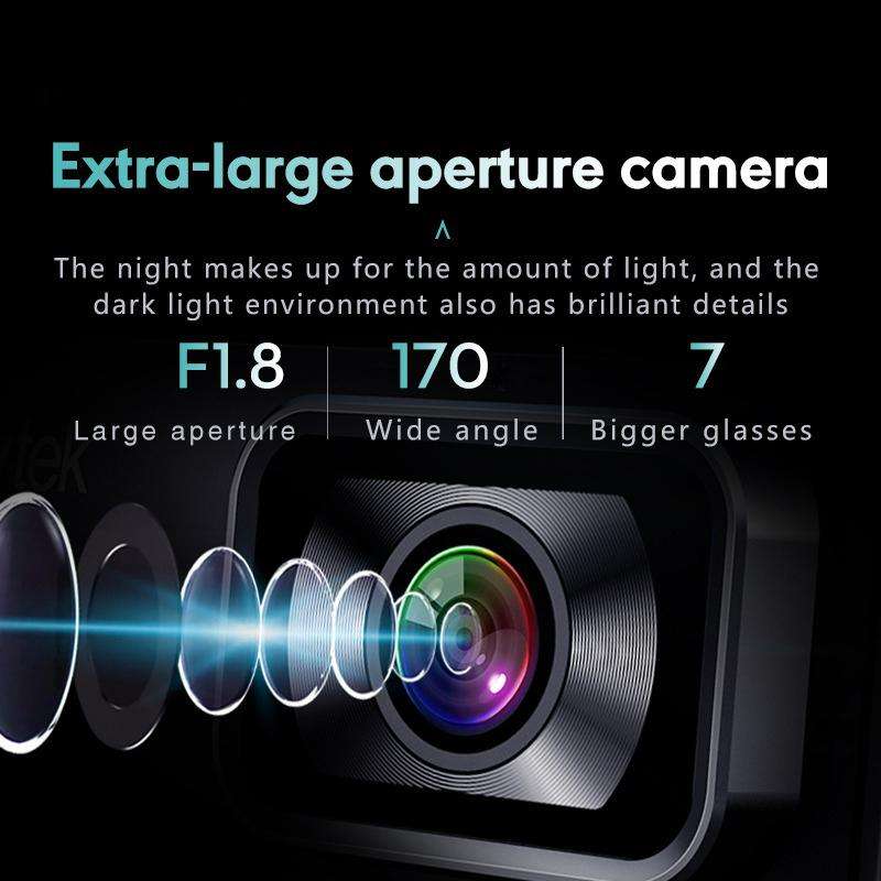 Anytek T1 PRO 3.2 Inch 2K HD Night Vision Car Recorder Hidden Car Camera Front And Rear Dual Recordi