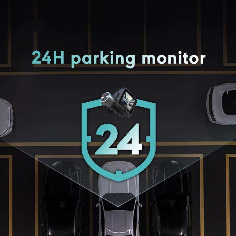 Anytek T3 PRO 2 inch 2K HD Night Vision Car Recorder Hidden Car Camera Front & Rear Dual Recording(B