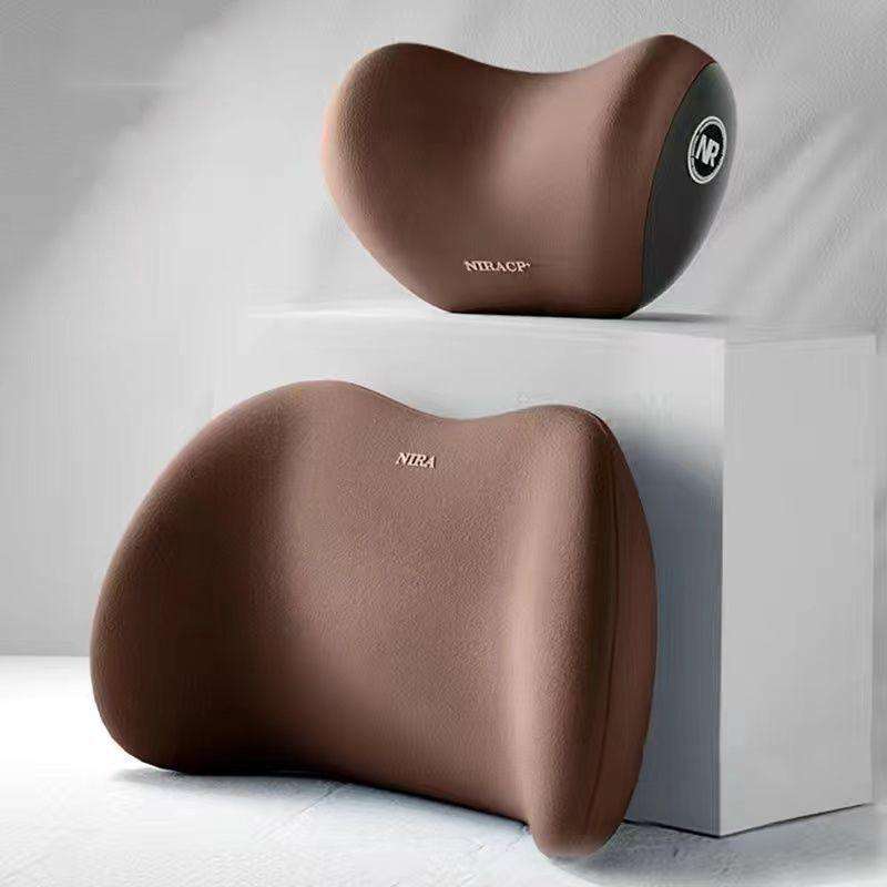 Car Mmemory Foam Support Driving Cushion, Color: Coffee Headrest