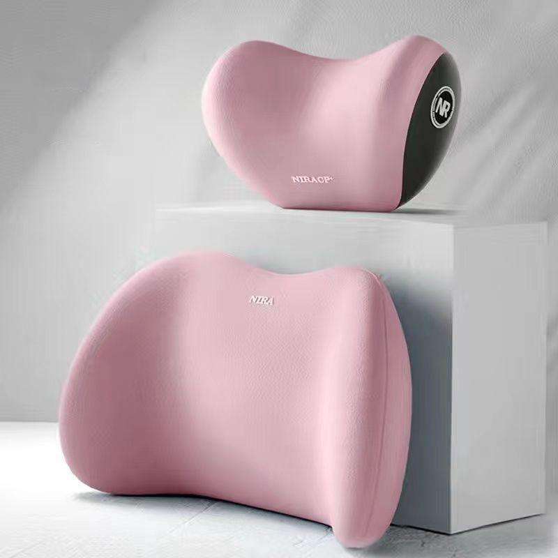 Car Mmemory Foam Support Driving Cushion, Color: Pink Lumbar Support