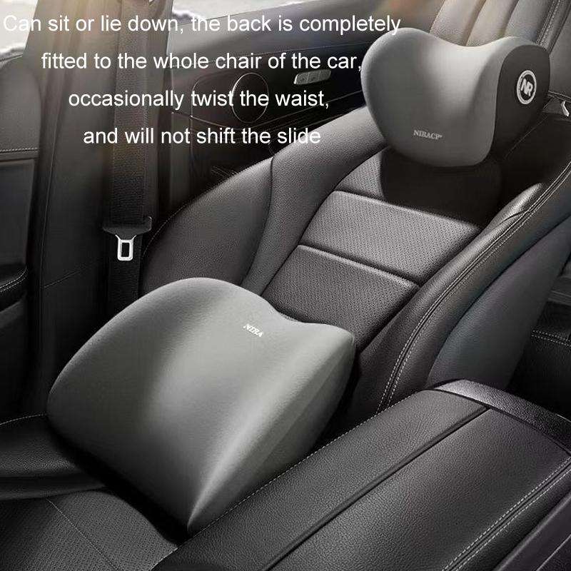 Car Mmemory Foam Support Driving Cushion, Color: Gray Lumbar Support